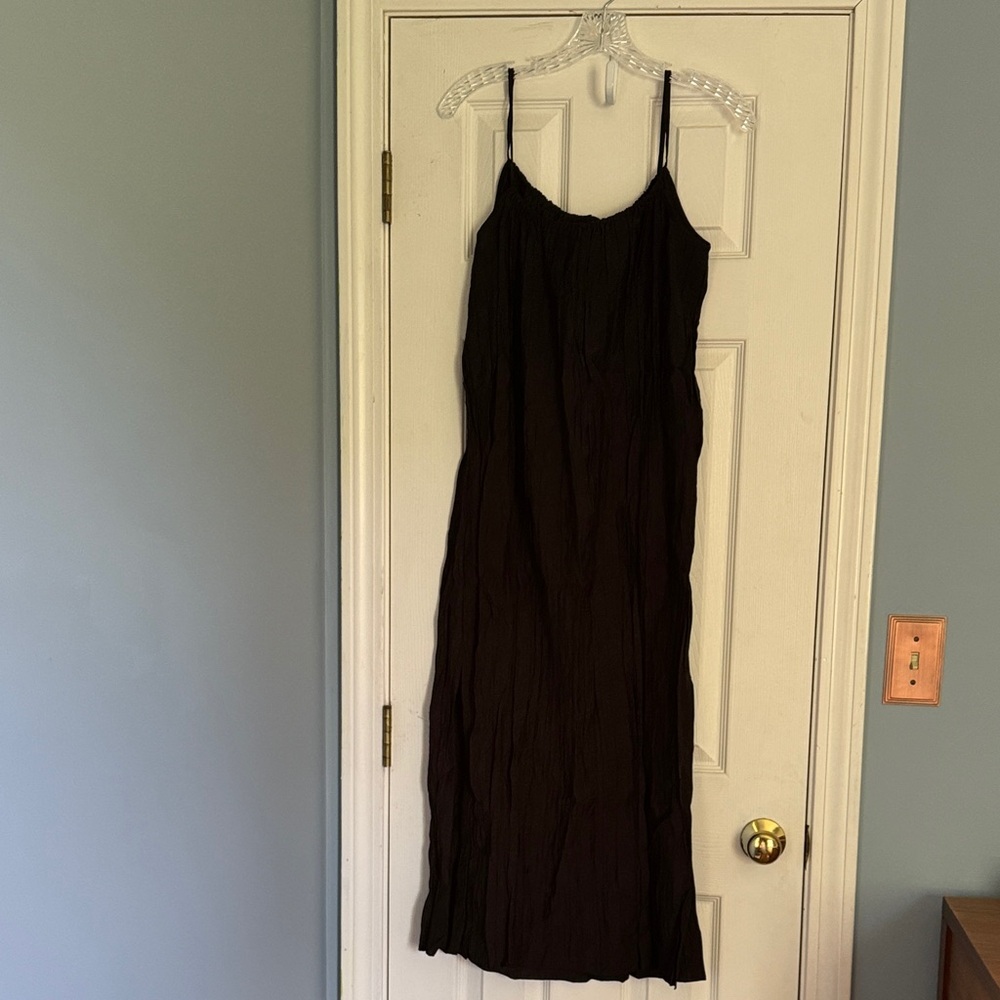 Elegant Black Maxi Casual Dress